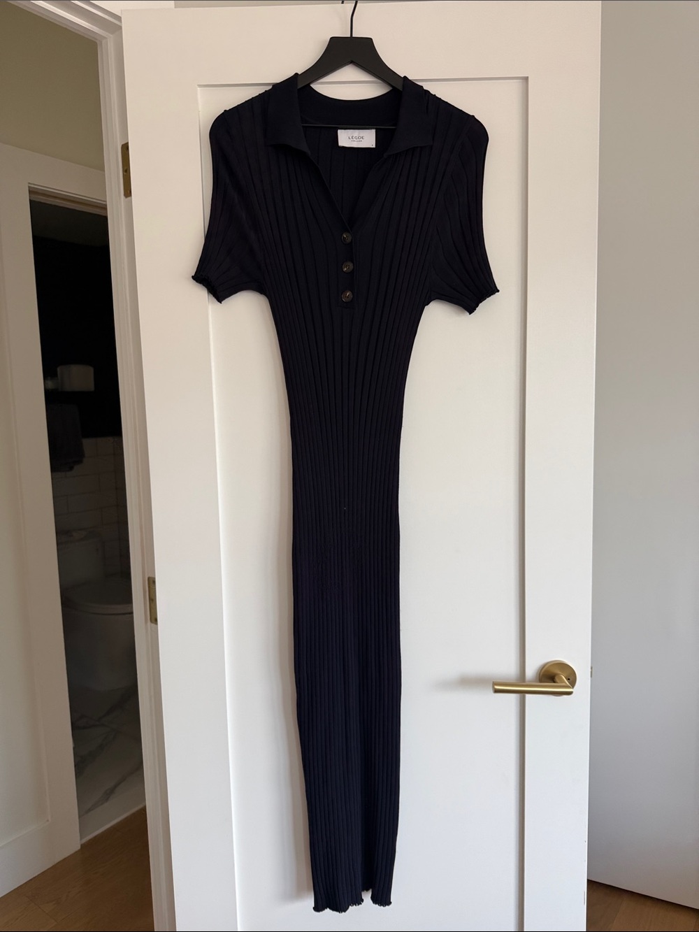 Légoe Heritage Lux Polo Dress in Navy
